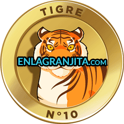 Animalito Tigre utilizado en los resultados de los sorteos de la Lotería La Granjita