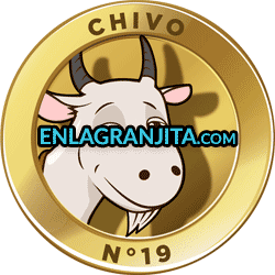 Animalito Chivo utilizado en los resultados de los sorteos de la Lotería La Granjita