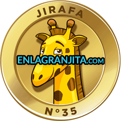 Animalito Jirafa utilizado en los resultados de los sorteos de la Lotería La Granjita
