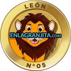 Animalito León utilizado en los resultados de los sorteos de la Lotería La Granjita